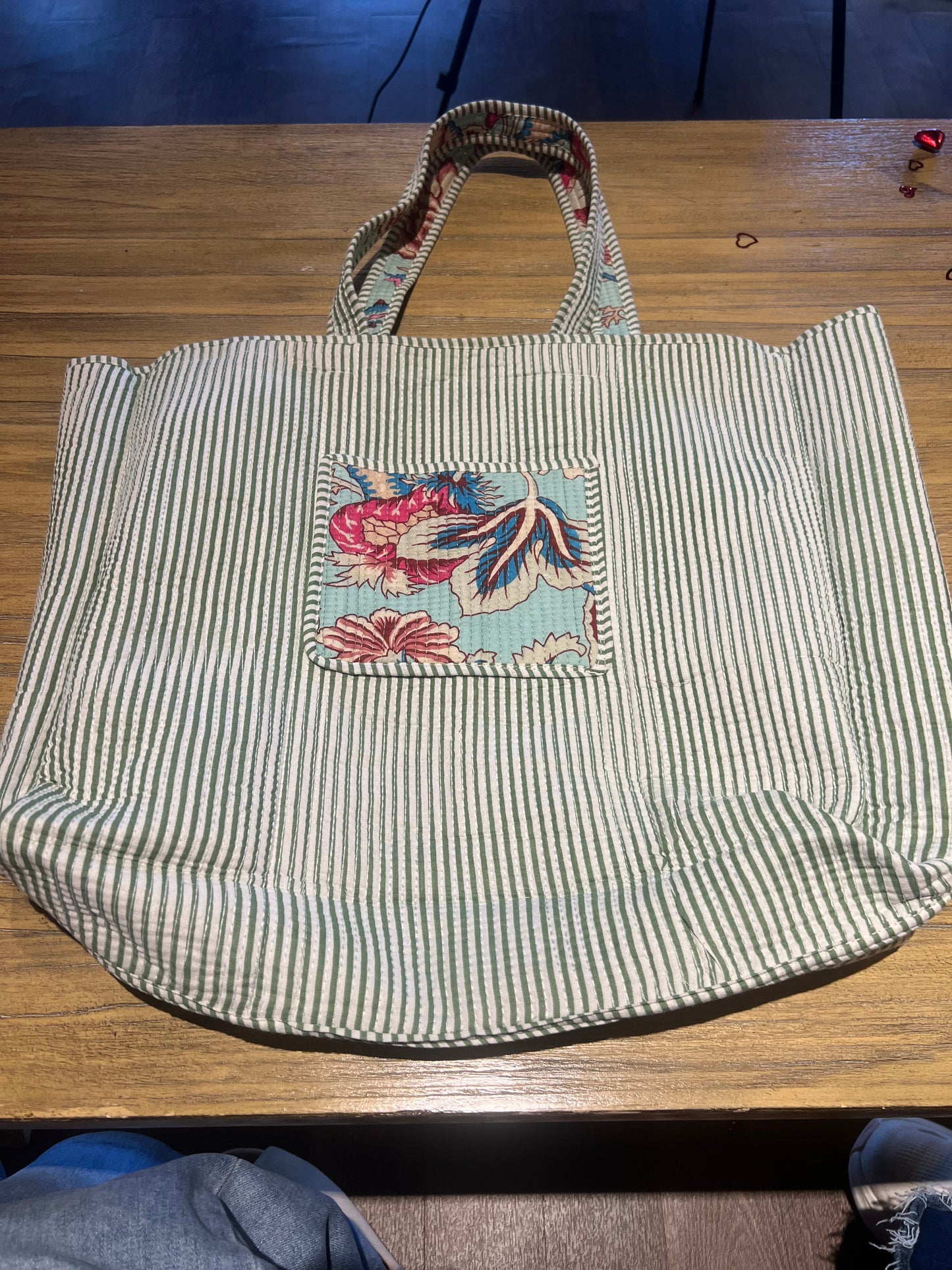 Botanica Print Quilted Reversible Tote
