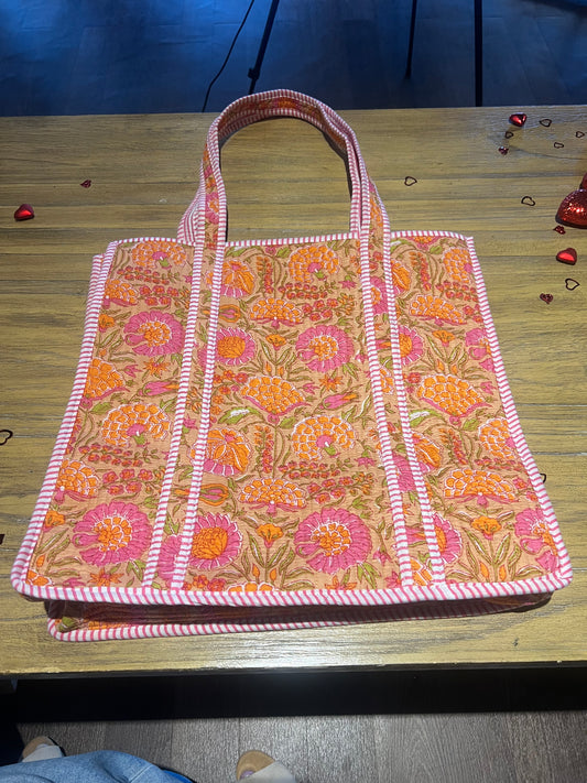 Archipelago Print Quilted XL Reversible Tote