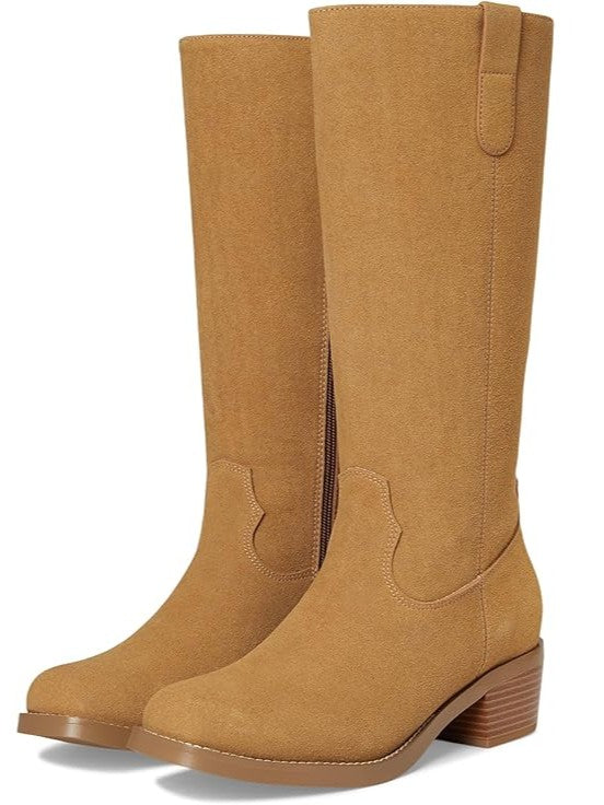 Mia Vegan Suede Riding Boot