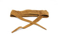 Thin Suede Camel Wrap Belt
